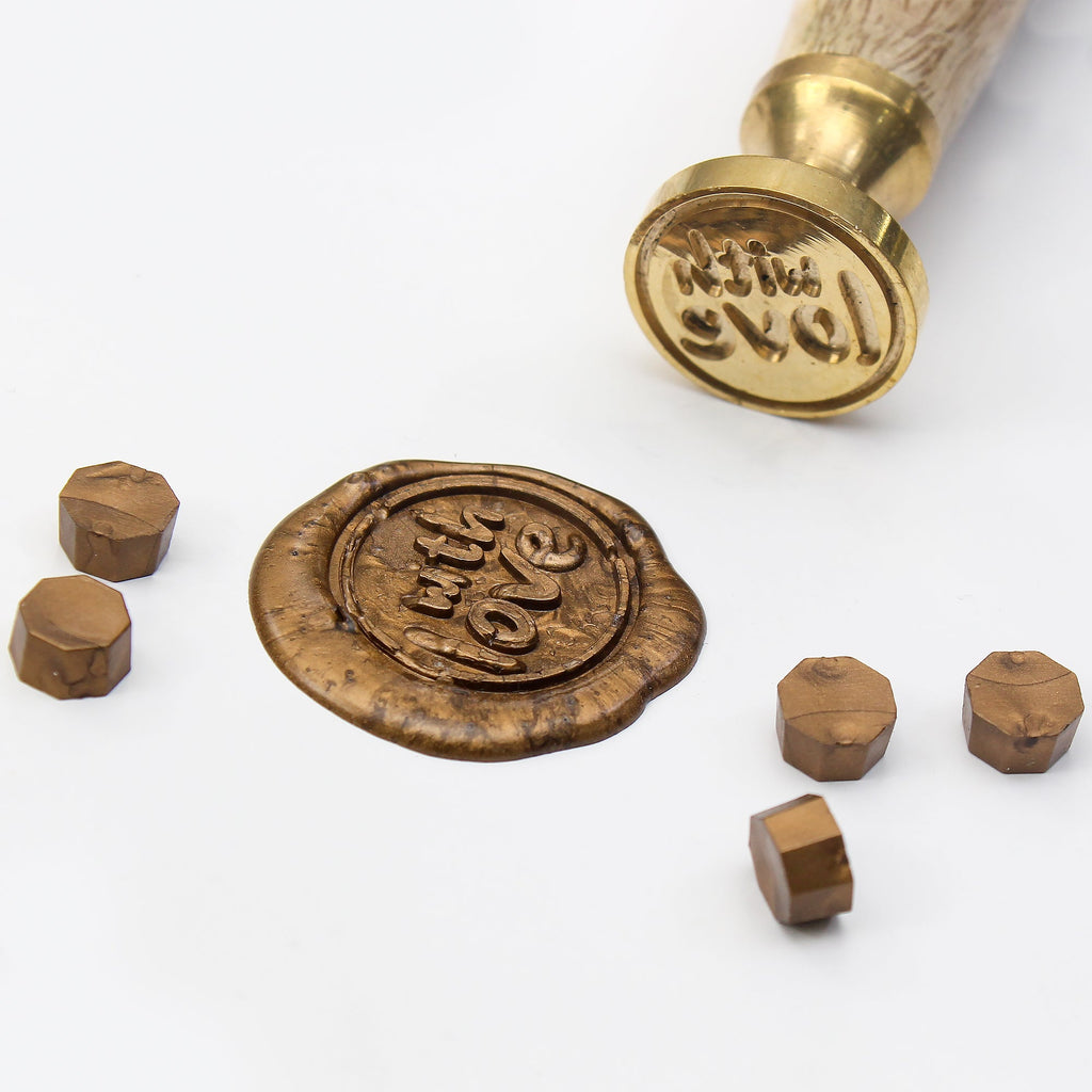 Sealing Wax Stamp 25Mm With Love 1Pc Ib