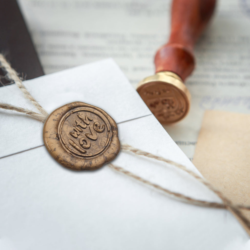 Sealing Wax Stamp 25Mm With Love 1Pc Ib