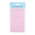 Self Adhesive Crystal Stones Light Pink 4Mm 28Strips 553Pc 1Pk