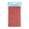 Self Adhesive Crystal Stones Red 6Mm 20Strips 260Pc 1Pk