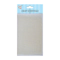 Self-adhesive Plastic Half Pearl - White, 3mm, 750Pc