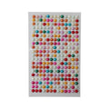 Plastic Half Pearl 6mm 20Strips 260Pcs Assorted Colors 1Pack