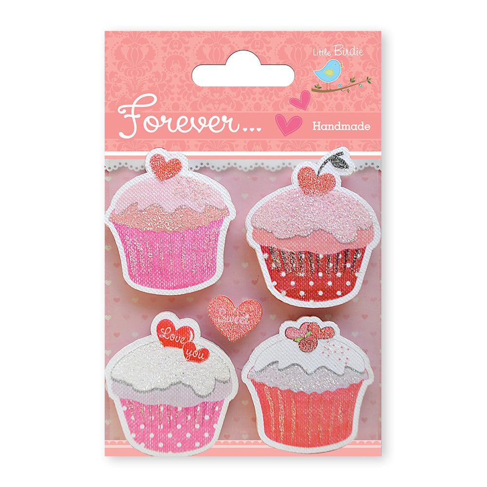 Itsy Bitsy Handmade Mini Stickers- Cupcake