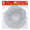 Sparkle Doily Silver 8in 1pc