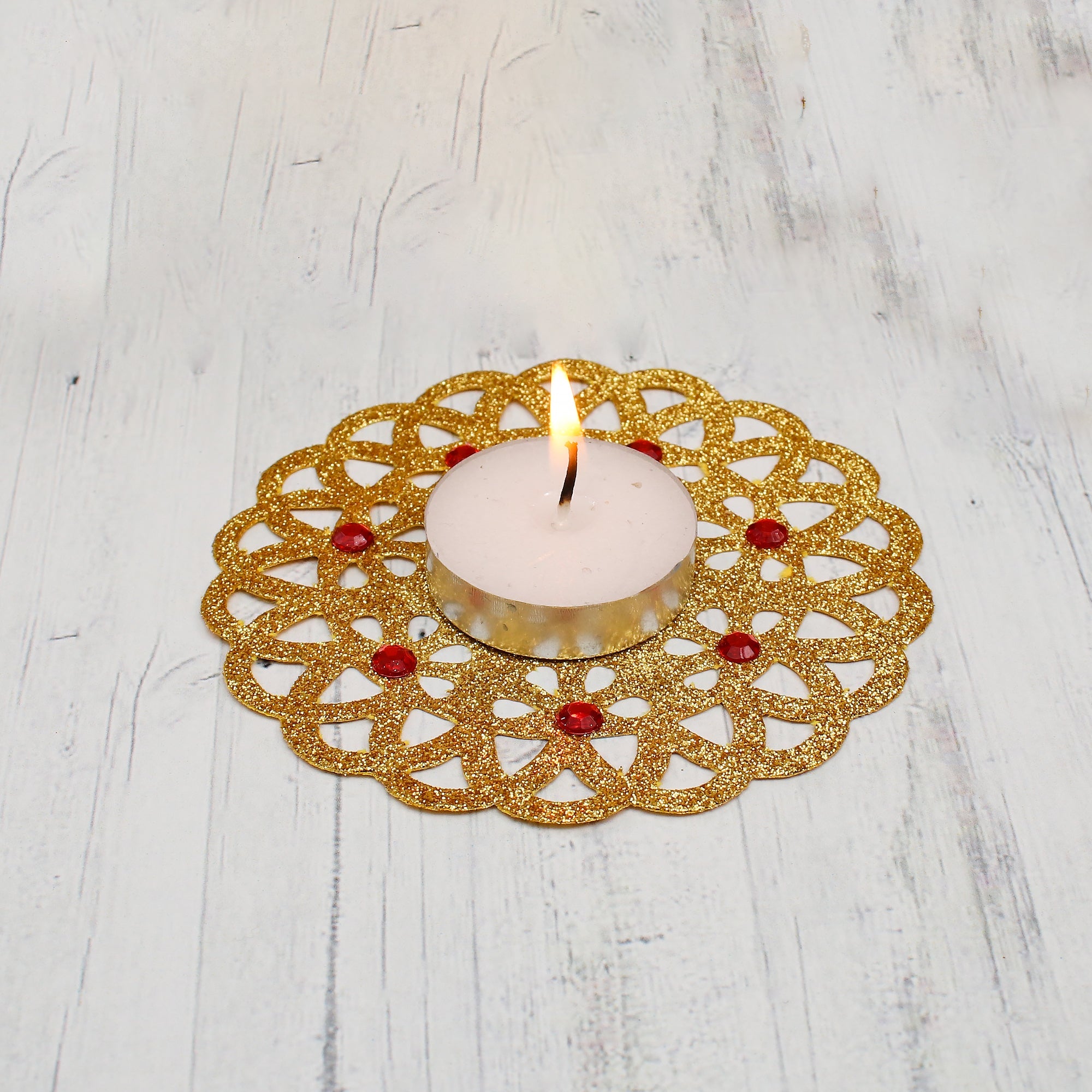 Sparkle Doily - Gold, 4 inch, 1Pc