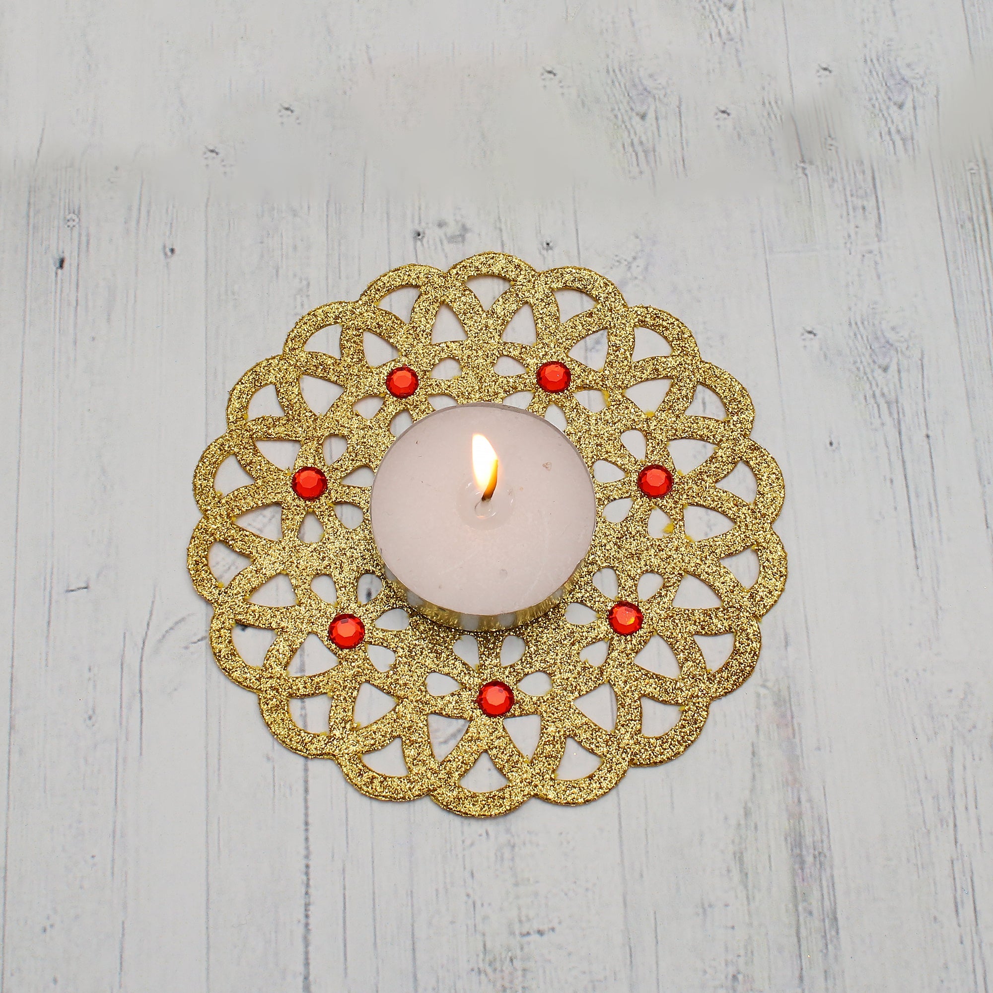 Sparkle Doily - Gold, 4 inch, 1Pc
