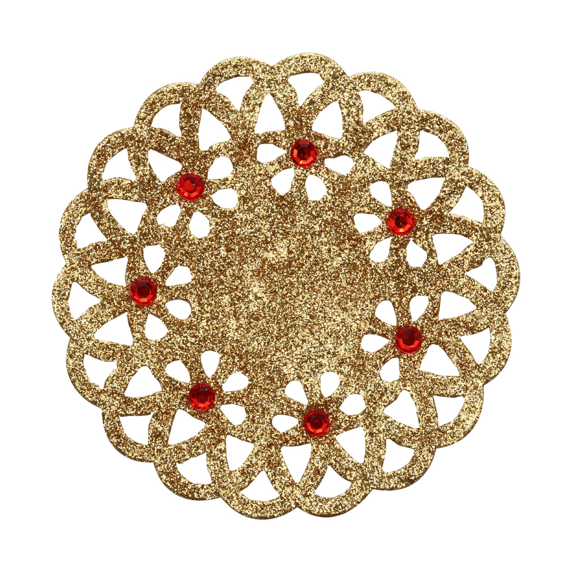 Sparkle Doily - Gold, 4 inch, 1Pc