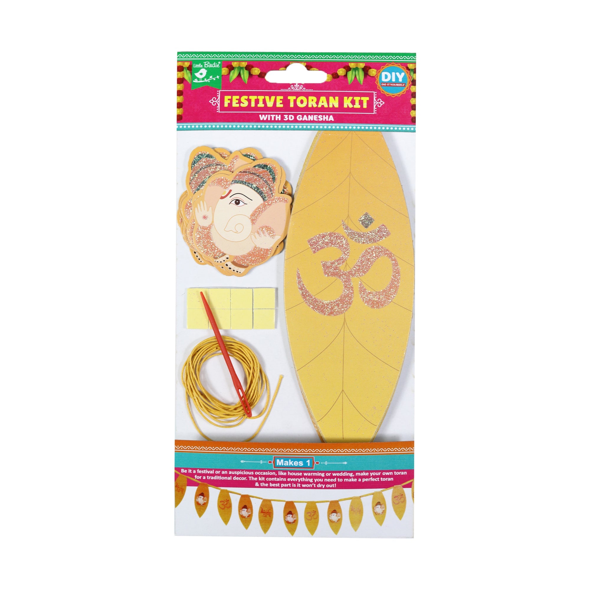 Festive Toran Kit With 3D Ganesha