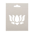 Chipboard Stencil - Lotus 4 X 5 inch, 1Pk