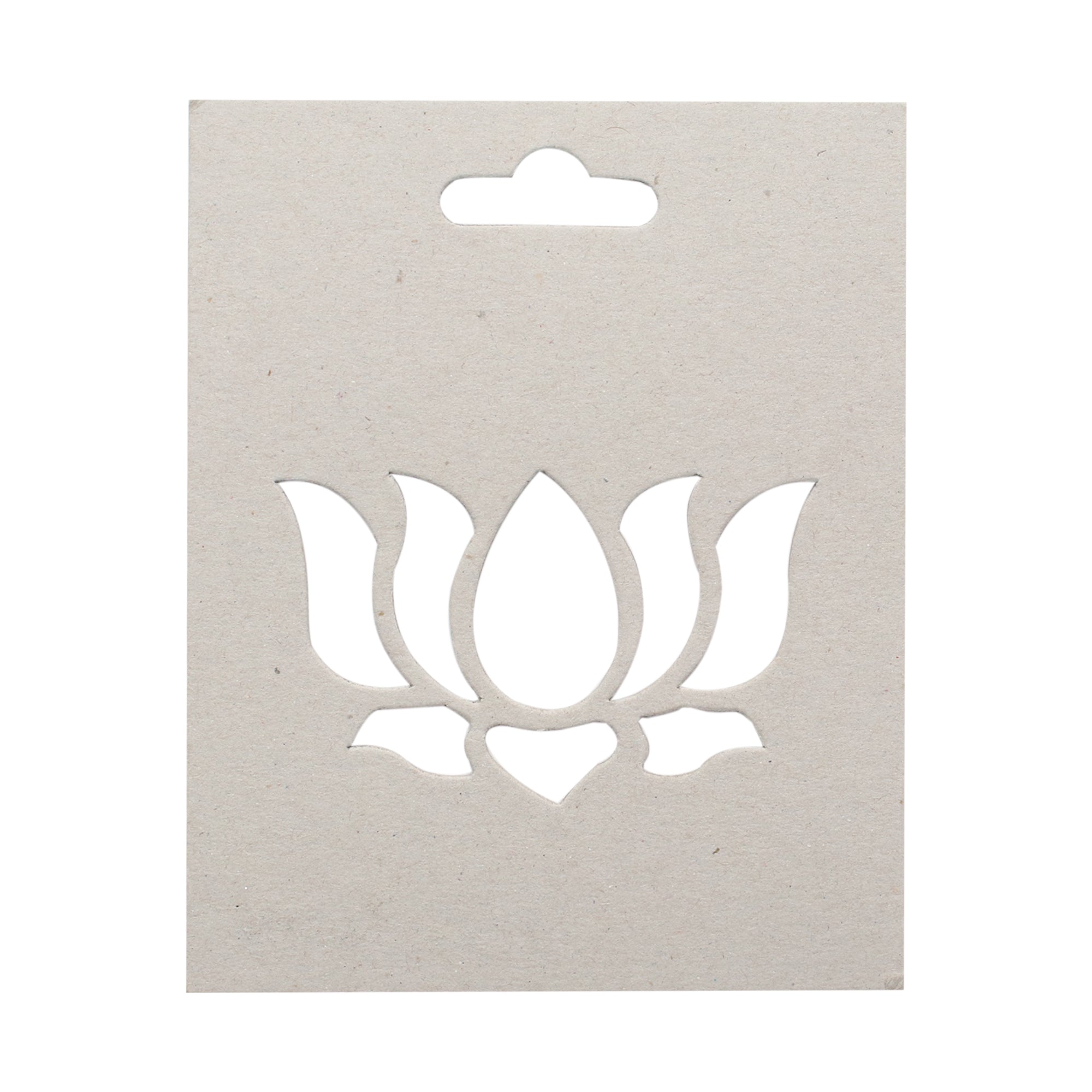 Chipboard Stencil - Lotus 4 X 5 inch, 1Pk