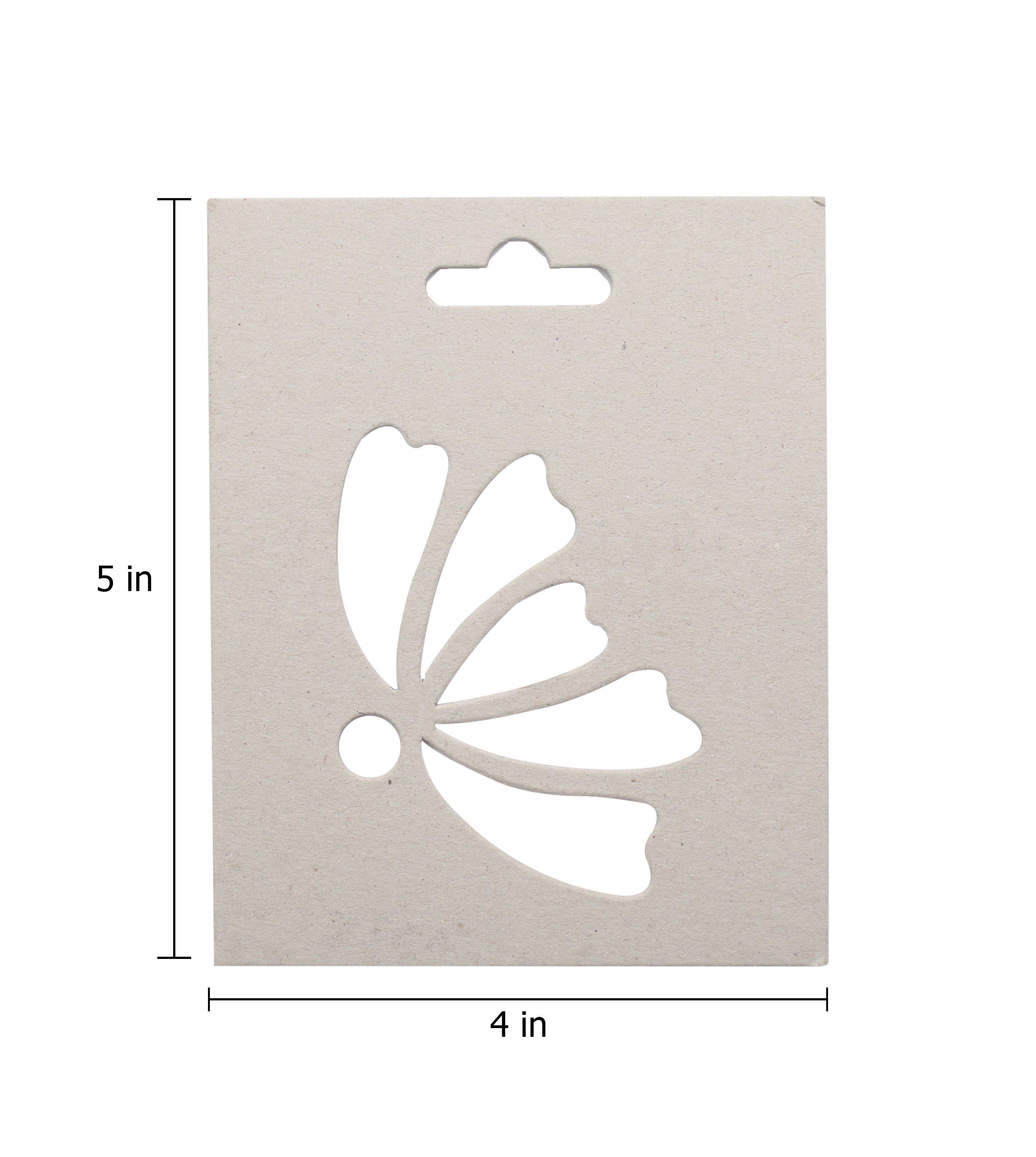 Chipboard Stencil - Champa 4 X 5 inch