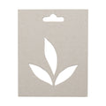 Chipboard Stencil - 3 Leaves 4 X 5 inch