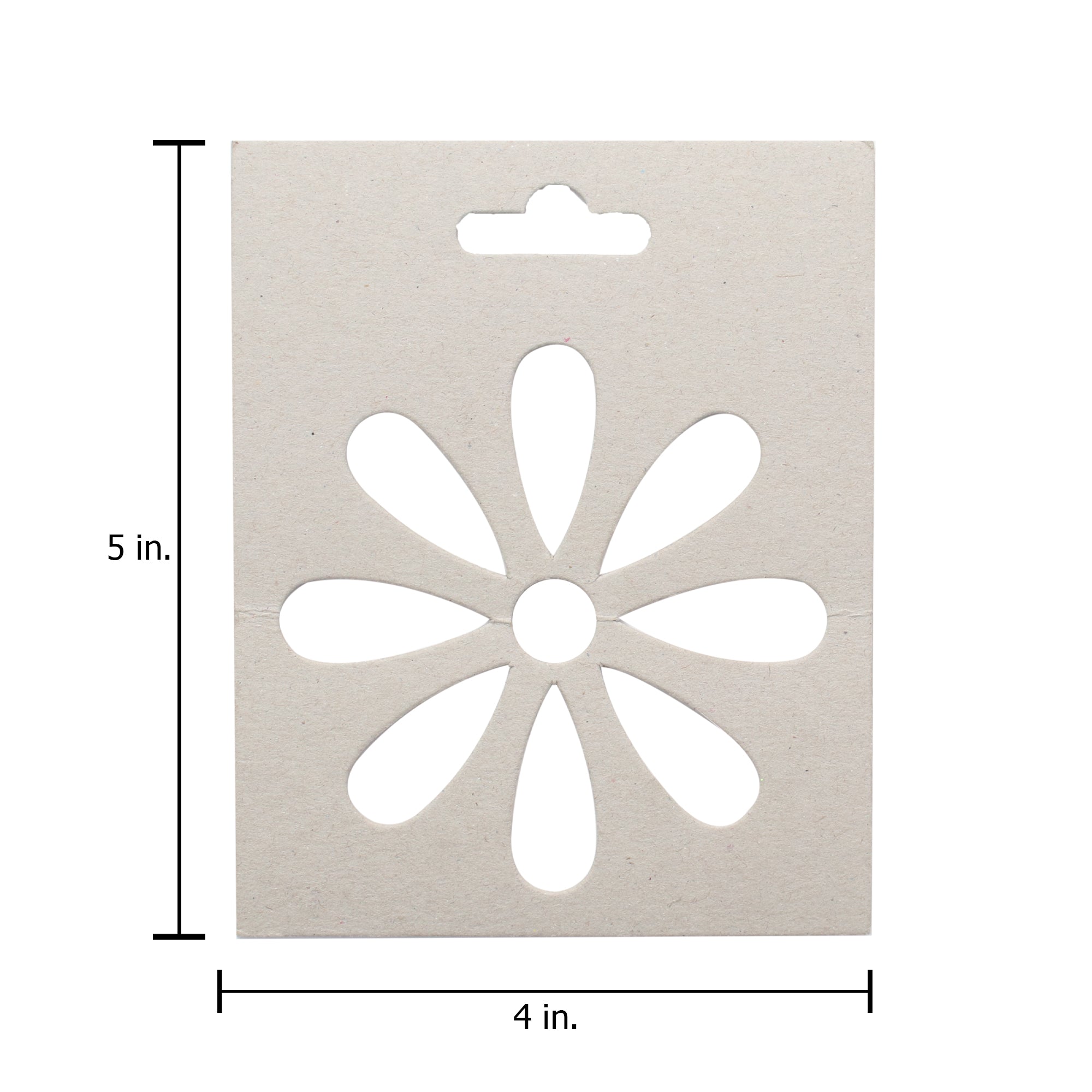 Chipboard Stencil - Daisy 4 X 5 inch