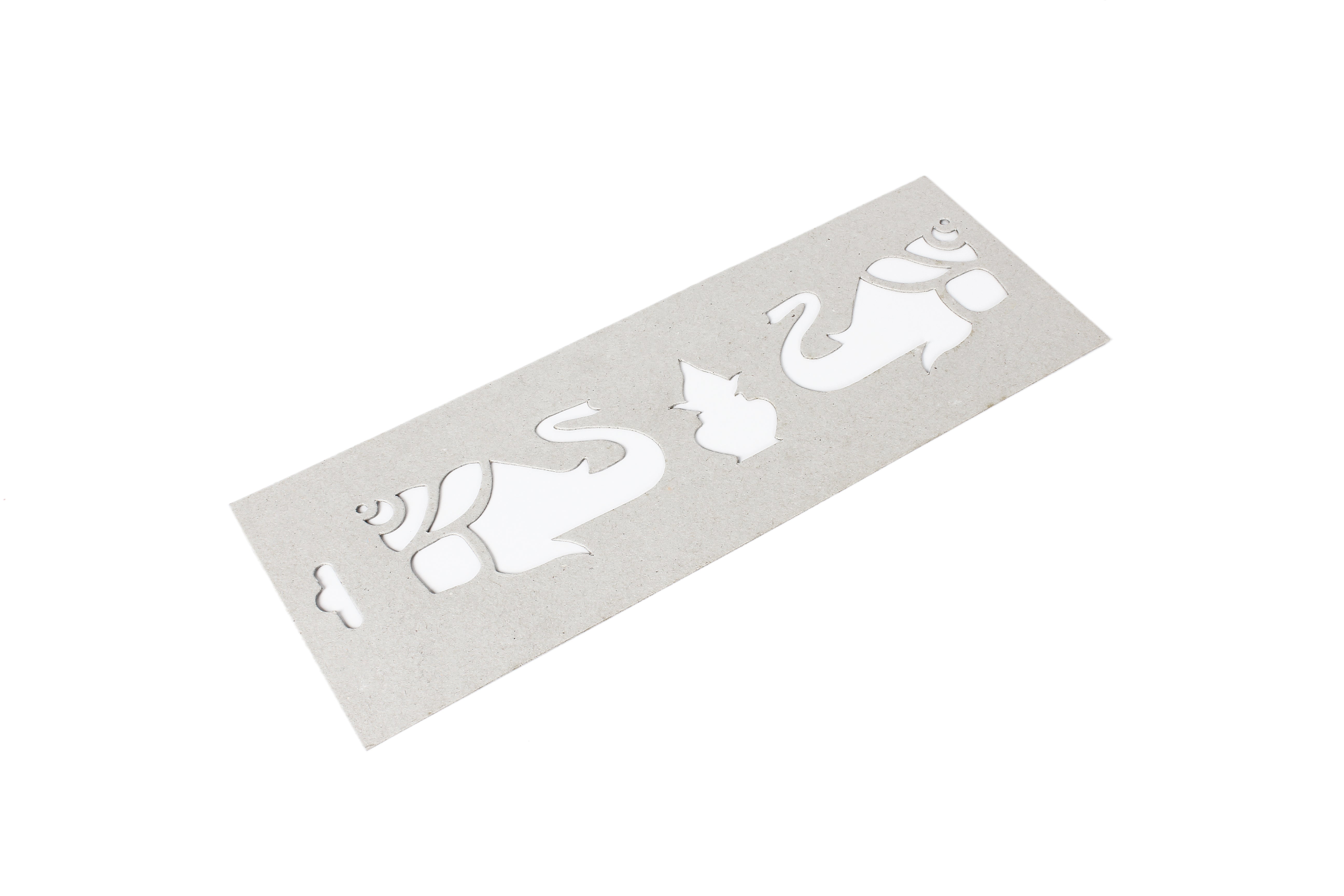Chipboard Stencils Kalasha With elephants 12.5X4.5Inch