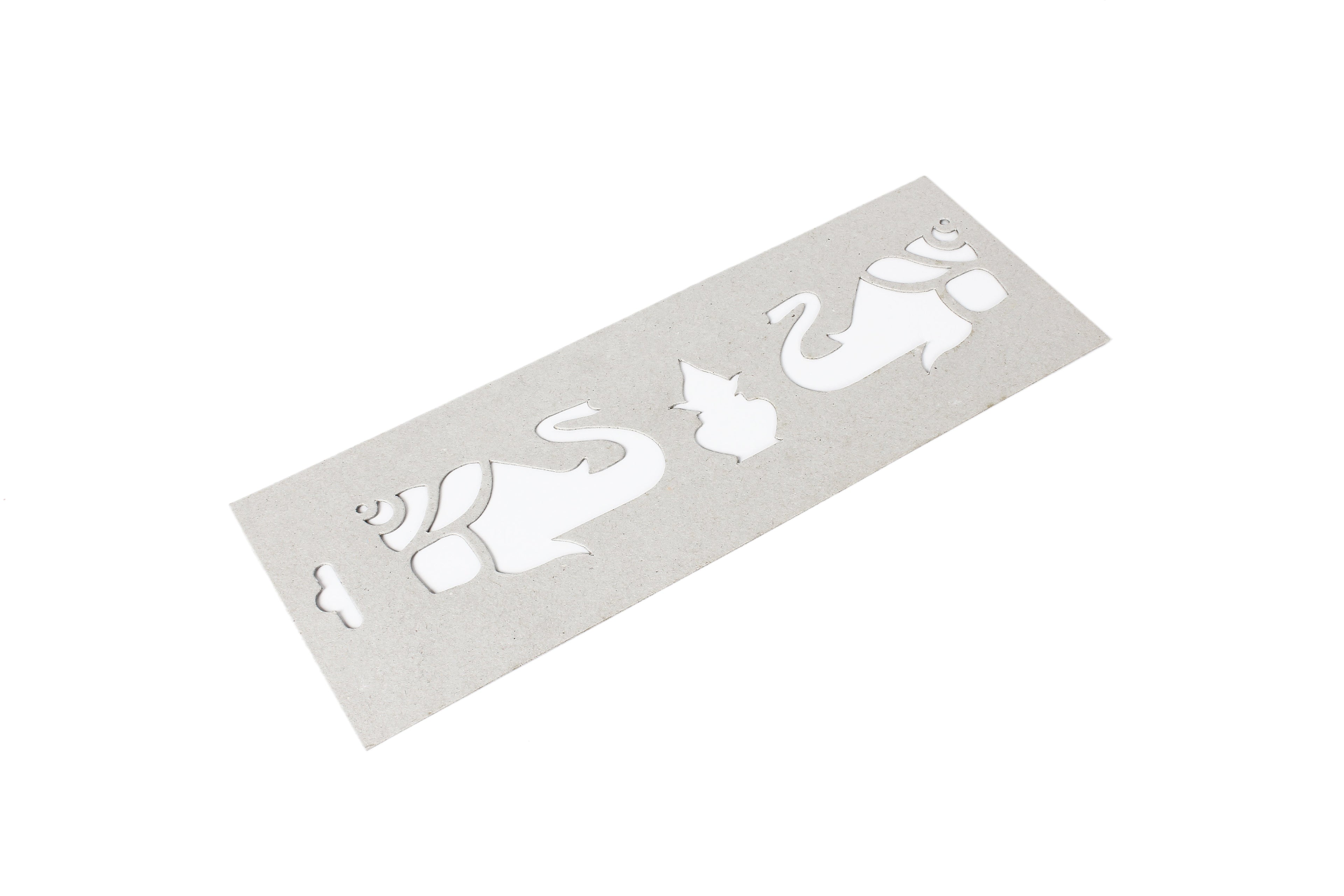 Chipboard Stencils Kalasha With elephants 12.5X4.5Inch