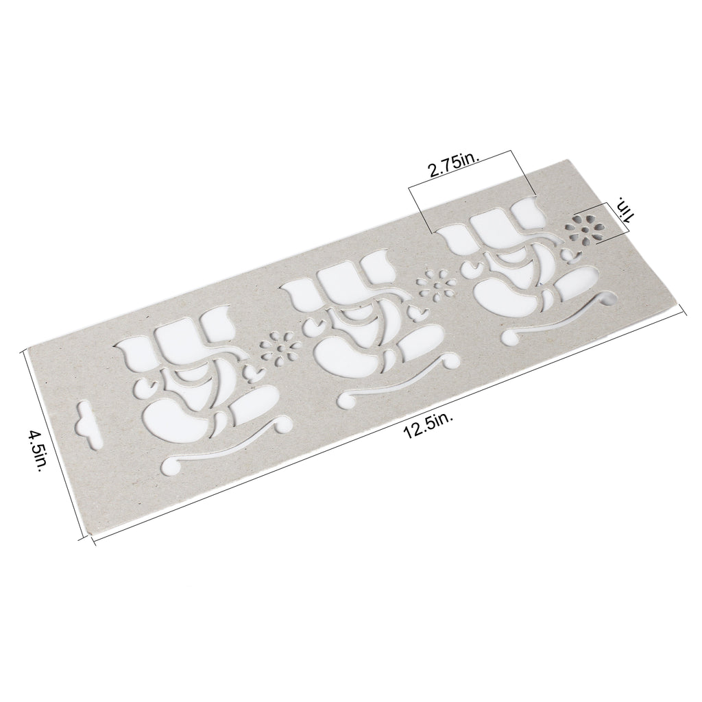Stencil Mangalmurthi Ganesh Border 12.5X4.5Inch 1
