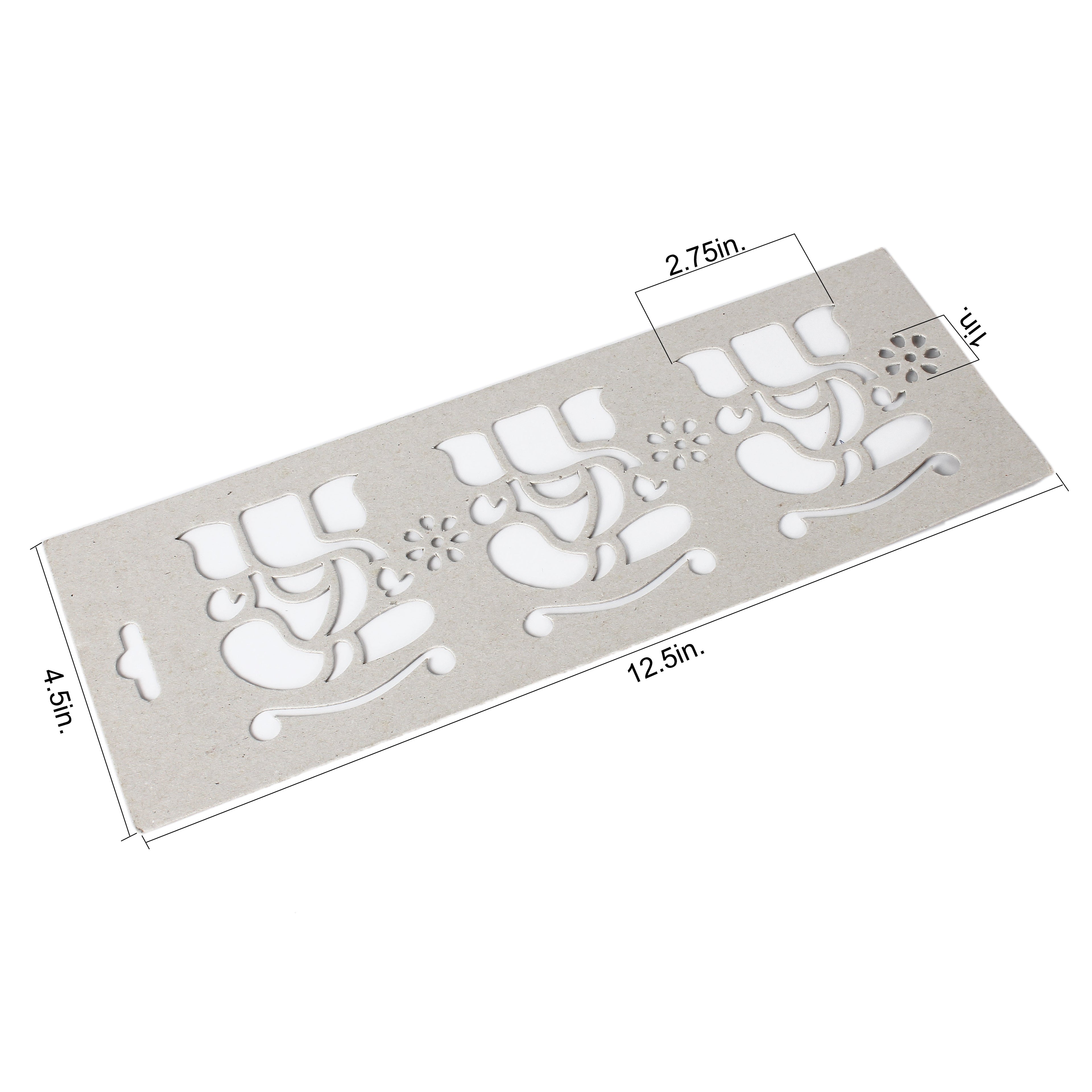 Stencil Mangalmurthi Ganesh Border 12.5X4.5Inch 1