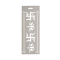 Chipboard Stencil Swastik - 12.5 X 4.5 inch