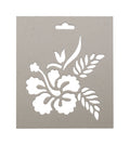 Chipboard Stencil- Hibiscus, 6 X 7 inch