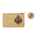 Printed Burlap Pouch 1pc