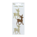 Itsy Bitsy CHRISTMAS 3D MINI GLITTER EMB REINDEERS 3PCS PBCI IB