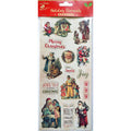 Christmas Vintage Sticker Stickers -  Santa, 1Pack