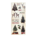 Itsy Bitsy Christmas Vintage Sticker Emb Tree 1Pk