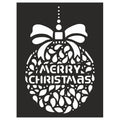 Stencil - Christmas Bauble, 18.5X24.5Cm, 1Pc