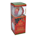 Itsy Bitsy Christmas DIY Ornaments Round Bauble 2inch, 6pcs -Red & Silver