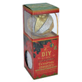 Itsy Bitsy Christmas DIY Ornaments Round Bauble 2inch, 6pcs -Silver & Gold