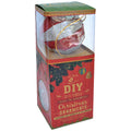 Itsy Bitsy Christmas DIY Ornaments Round Bauble 3inch, 6pcs -Red & Silver