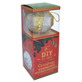 Itsy Bitsy Christmas DIY Ornaments Round Bauble 3inch, 6pcs -Silver & Gold