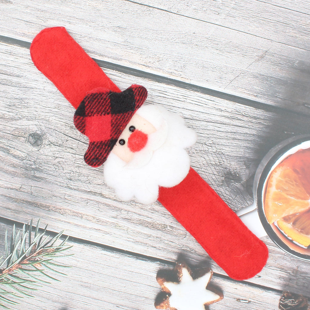 X-Mas Wrist Band W/Light Red 210mm x 27mm x 2mm ,Assorted 1pc