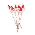X-Mas Santa On Stick 6Pcs