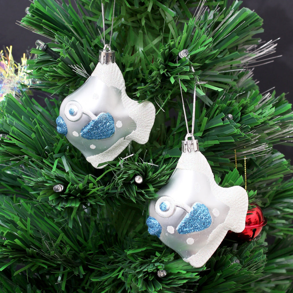 X-Mas Decorative Fish Hanging Blue 3.5 X 2.75 1Box Acetate