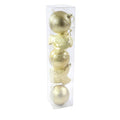 Christmas Decorative Glitter Baubles - Gold, 1Box