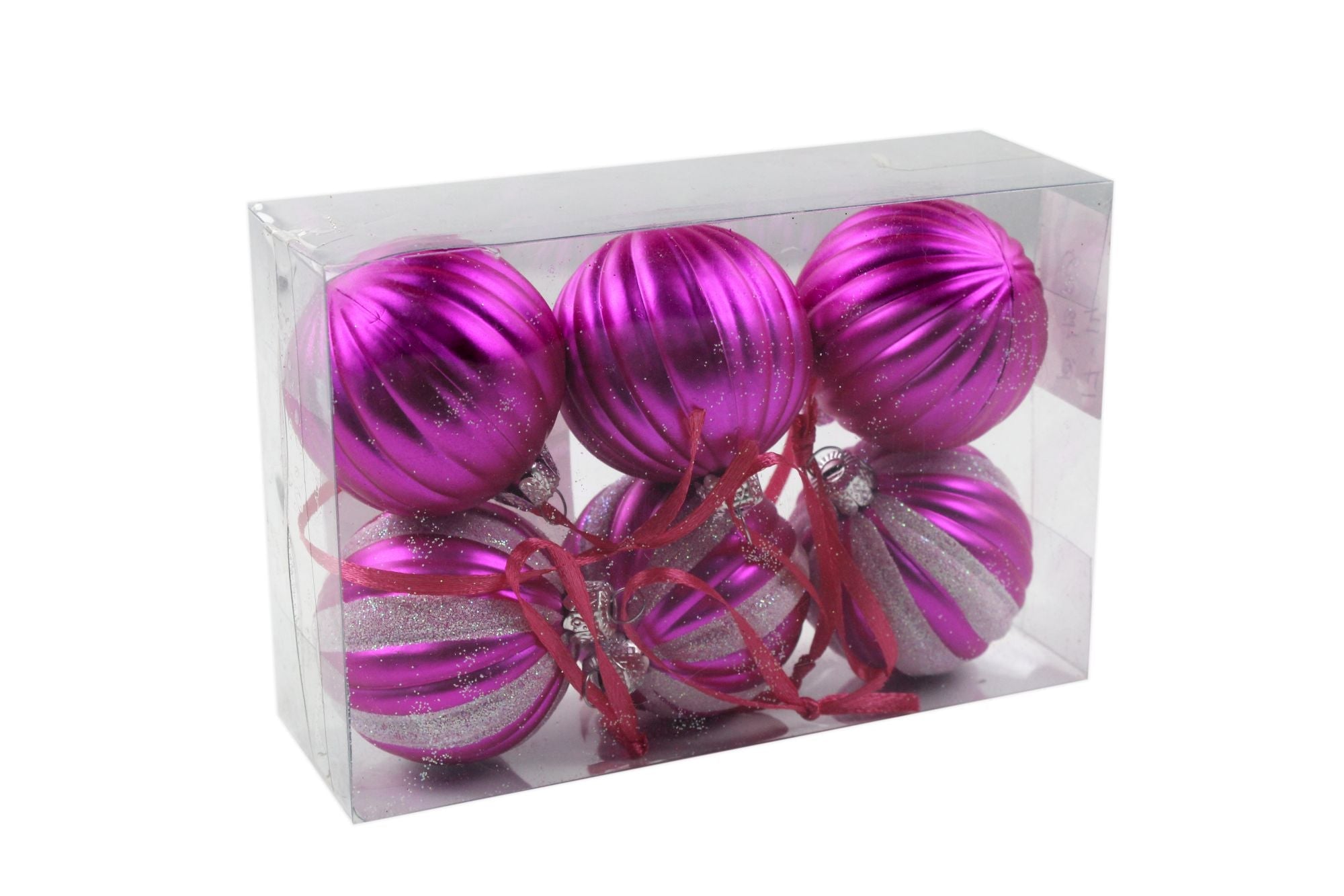Decorative Christmas Bauble - Pink, 1Box