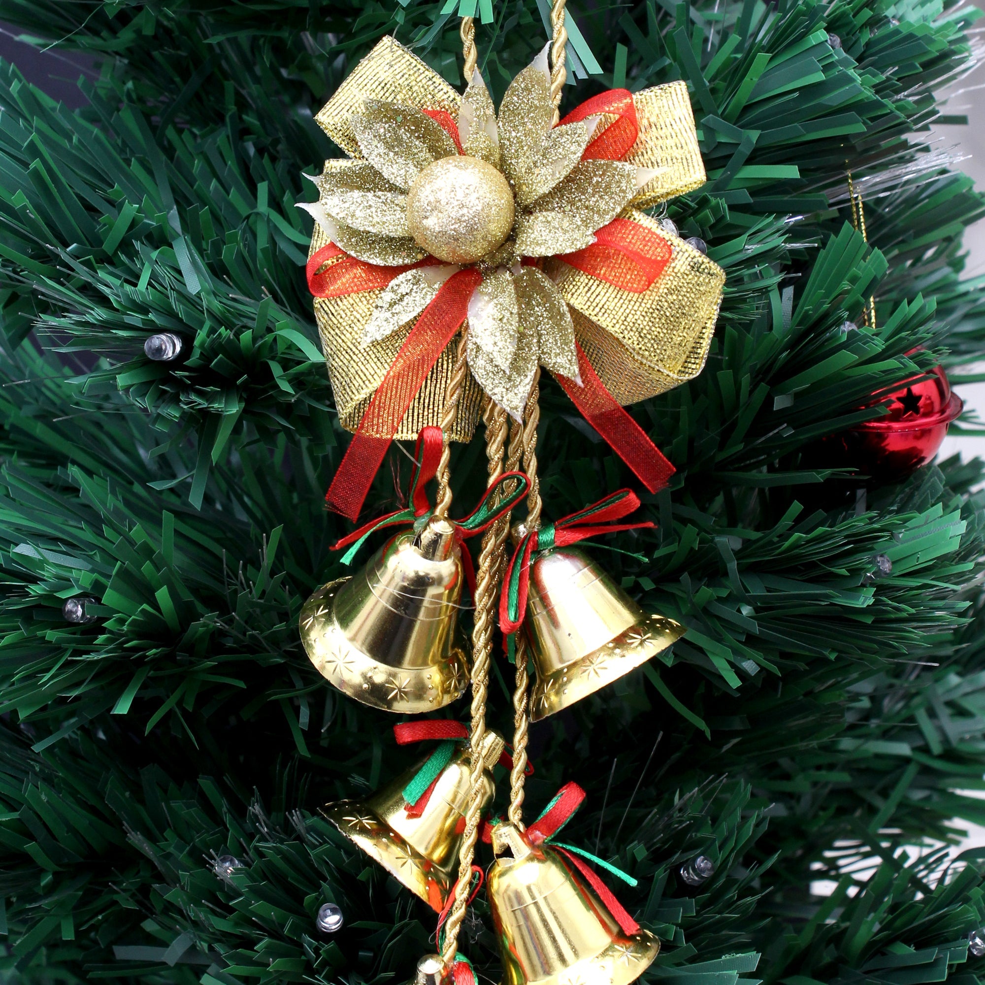 X-Mas Decorative Angel Cher Bell Gold 1Pk Assorted design