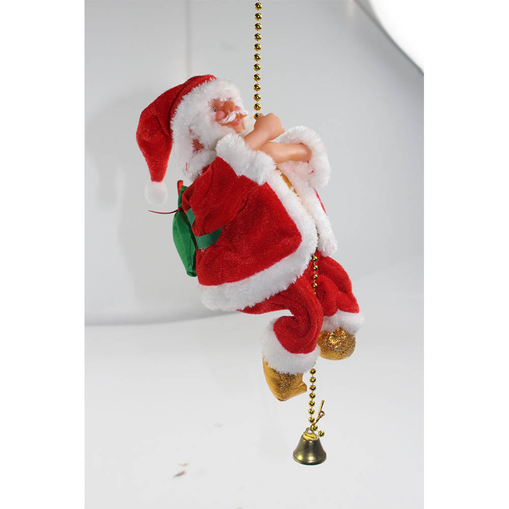 Christmas Toy - Musical Climbing Santa, 9 Inch