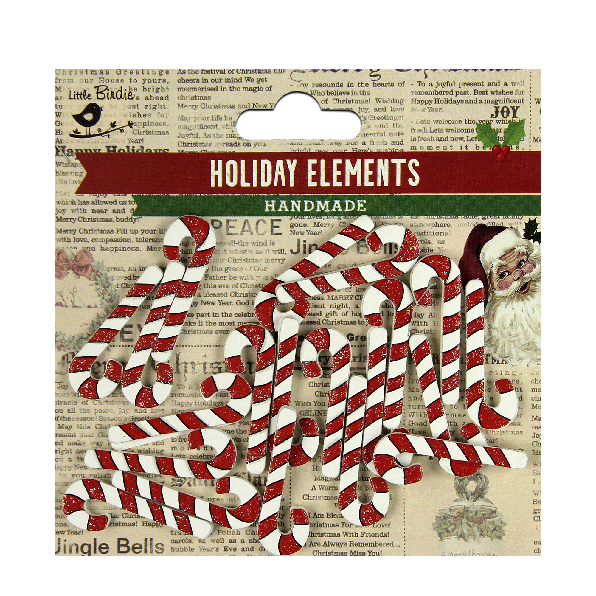 Christmas 3D Stickers - Candy Cane, 20pcs