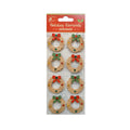 Itsy Bitsy Christmas Stickers - Burlap Wreath, 8pc
