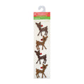 Itsy Bitsy Christmas 3D Stickers- Reindeer, 4pc