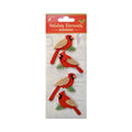 Itsy Bitsy Christmas Stickers - Burlap Robin, 4pc