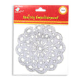 Itsy Bitsy Sparkle Stickers Doily - Silver, 2Pc