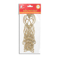 Itsy Bitsy Festive Stickers Peacock - Gold, 2Pc