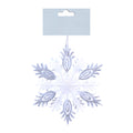 Christmas Decoration Hanging Glitter Snowflake Silver