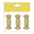 Christmas Decoration Hanging- Glitter Candy Gold