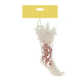 Christmas Decoration Hanging- Ornate Glitter Shoe Red
