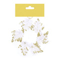 Christmas Decoration Hanging 120Mm- Glitter Leaf Gold