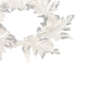 Christmas Decoration Hanging- Glitter Leaf Silver